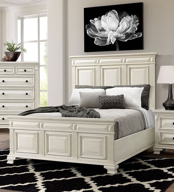 Modern White Bedroom Set